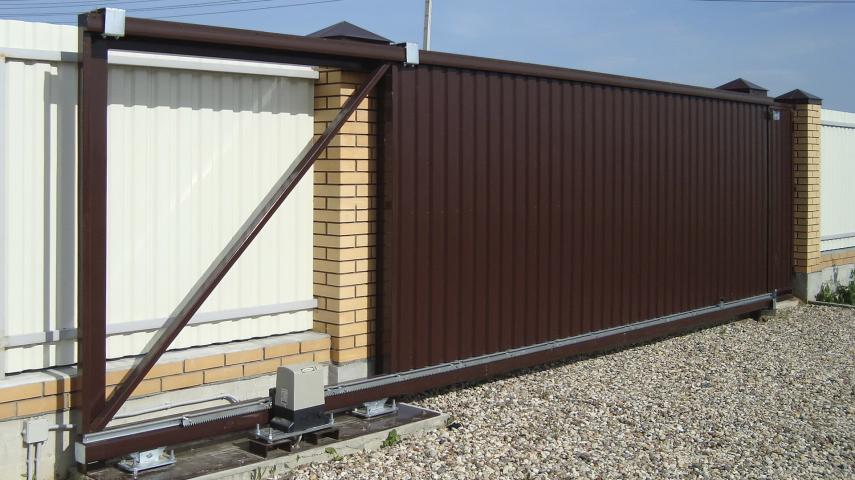 ворота из профлиста в Благодарном